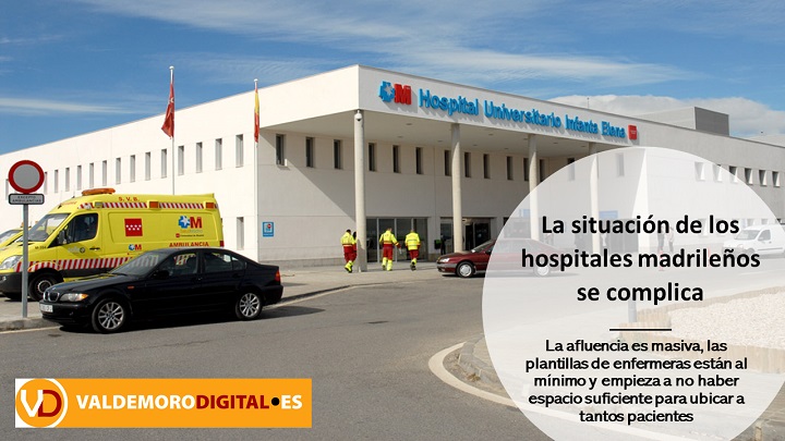 Situación complicada en los hospitales madrileños