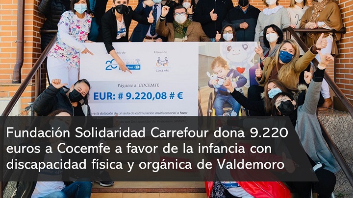 Carrefour dona 9.220€ a Cocemfe