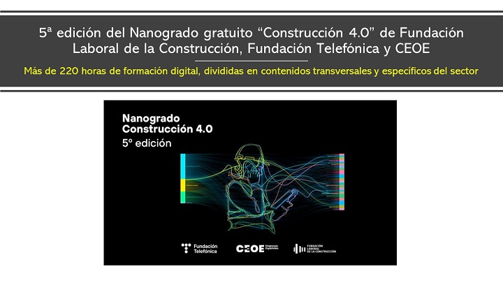 Nanogrado gratuito 'Construcción 4.0'