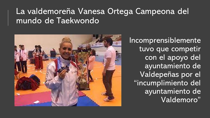 Vanesa Ortega Campeona de Taekwondo