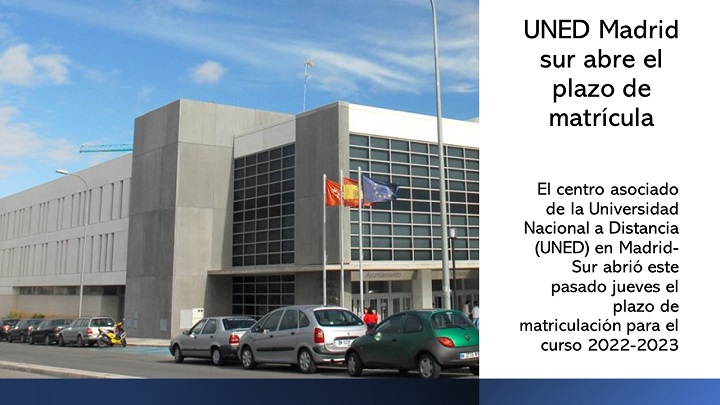 Apertura de matrícula en UNED Madrid-sur